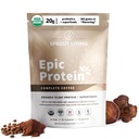 Sprout Living, Epic Valk, Taimne Valk & Superfoods Pulber, Täielik kohv | 20 Grams Orgaaniline Valk Pulber, Adaptogeenid, Seened, Vegan, Mitte-GMO, Gluteenivaba (1 Nael, 12 Servings)