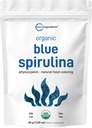 Orgaaniline sinine Spirulina pulber (Phycocyanin Extract), 30 Servings - No Fishy Smell, 100% Vegan Valk Sinivetikatest, Looduslik Luminous Food Coloring Smoothies, Küpsetamine, Joogid Ja Cooking