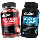 DR. BO ACV Gummies & Water Away pillid - 1000MG Õunasiidri äädikakummid & vee säilitamise diureetikumid seedimiseks, soolestiku terviseks, kõhupuhitus ja jalgade turse
