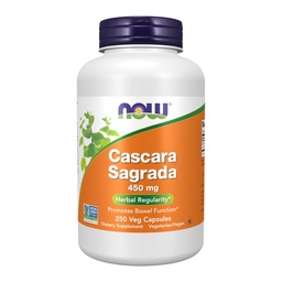 NOW Foods Supplements , Cascara Sagrada ( Rhamnus purshiana ) 450 mg , Herbal Regularity * , 250 Veg kapslit