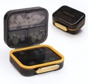 Bexeen Medicine Pill Korraldaja Travel Cute Pill Container Väike Pill Box Purse Mini Pill Juhtum Kaasaskantav Vitamiini Hoidja Korraldaja Kompaktne Reisi suurus Ravimid Päeva Tasku Apteek täiendus