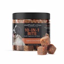 JustFoodForDogs 10-in-1 multifunktsionaalsed toidulisandi närimiskoed koertele, supertoidusegu, glükoosamiin, oomega-3 rasvhapped, naha tervis, liigeste tervis, probiootikumid, taimepõhine, inimklass - 45 krahv