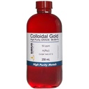 Tõeline kolloidne kuld (50 ppm) - 99,99+% puhtus - 250 ml (8,45 Fl Oz) selges BPA-vabas plastpudelis, 1 loend (pakk 1)