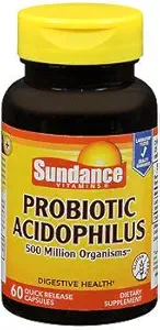Sundance Probiootiline Acidophilus Kiire vabanemine - 60 kapslit, pakendis 3