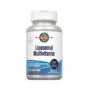 KAL Liposomaalne multivitamiin - kõrge potentsiga liposoomne C-vitamiin, D-3 ja rohkem - mehed ja naised Multivitamiin südame-veresoonkonna ja närvisüsteemi toetamiseks - 30 Servings, 60 VegCaps