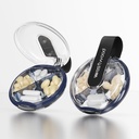 Väike Pill Case, Cute Pill Box Purse & Tasku, 4 Compartment Removable Pill Holder, Portable Travel Pill Korraldaja vitamiine, toidulisandeid, kalaõli (must)