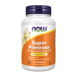 NOW Supplements, Super Primrose 1300 mg looduslikult esineva GLA (gamma-linoleenhape), 60 Softgels