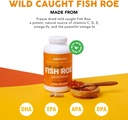 Paleovalley Wild Caught Fish Roe - DHA/EPA, Full Spectrum Omega -3 Rasvhapped - Põletik, nägemine, meeleolu, immuunsuse suurenemine - 28 Servings