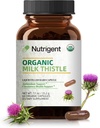 USDA Organic Milk Thistle Supplement 25: 1 Extract, 8750 mg Strength, Silymarin Supplement 280 mg, Vedel orgaanilised kapslid, Maksa Tervis & Detox Support, Non-GMO, 60 Count