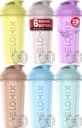 VELOMIX - 6 PACK- 28 oz Valguraputaja pudel valgusegudele - 6x Wire Whisk | Leak Proof Shaker Cups for Protein Shakes | Protein Shaker Bottle Pack | Protein Shake Cup (Pastel Power Series)