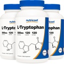 Nutrikost L-trüptofaan 500mg, 120 kapslit (3 pudelit)