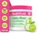 Belli Welli kiudaine lisand naistele ja meestele - Premium Daily Fiber Pulber orgaanilisest akaatsiast, millele on lisatud kollageeni, elektrolüüte ja probiootikume - Bloat, kõhukinnisus ja soolestiku tervisetoetus (kurk)