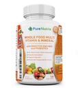 Terve toit Multivitamiin ja mineraalid probiootiliste ensüümidega - 120 multivitamiini naistele ja meestele - pakendatud täistoidu ja taimsete koostisosadega - võimsad antioksüdandid seedetrakti toetamiseks