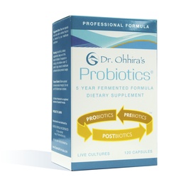 Olulised valemid Dr. Ohhira probiootikumid Professionaalne valem 5-aastaste fermenteeritud prebiootikumidega, elusate aktiivsete probiootikumidega ja ainus toode postbiootiliste metaboliitidega, 120 kapslit