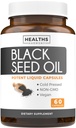 Black Seed Oil - 60 Softgel Kapslid (Non-GMO & Vegan) Premium Külmpressitud Nigella Sativa toota puhast musta köömne seemneõli vitamiin E - 500mg Iga, 1000mg 2 kapslit Serving