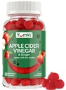 YUM-V'S Apple Cider äädikakummies - ACV Gummies koos ingveri ja emaga - toetab ainevahetust, elujõudu ja igapäevast heaolu - Natural Apple Flavor Vegan, Non-GMO, Gluteenivaba, Siider Gummy - 60 Count