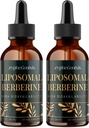 Liposomaalne berberiin tilgad täiendus 3000mg - kõrge imendumise AMPK aktivaator, orgaaniline berberiin HCl kompleks Ceylon Cinnamon & ingver immuunsuse ja seedimise jaoks (4 fl oz)