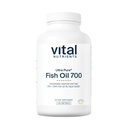 Elutähtsad toitained Ultra Pure Fish Oil 700 - toetab südant, aju ja liigeste tervist * - jätkusuutlikult hangitud kõrge EPA & DHA Omega-3 rasvhape - Sidrunimaitse - Gluteeni, piima ja soja vaba - 120 Softgels