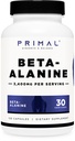 Primaalsed beeta-alaniini kapslid 3400 mg (30 portsjonit, 120 kapslit) - täiendus, Gluteenivabad ja mitte-GMO, 850 mg kapsli kohta