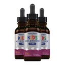 Piping Rock Kids Melatoniin Vedelik 1 fl oz | 1mg | Pakend 3 pudelit | Marja maitse tilgad | Mitte-GMO, Gluteenivaba toidulisand