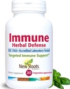 Immuuntaimede kaitse täiendada (200mg) koos Reishi Seene, Astragalus Andrographis, Multi Taimne ekstrakt Elderberry, Echinacea (30 kapslit)