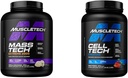 MuscleTech Mass Gainer Mass-Tech Extreme 2000, Lihaste Ehitaja Vadakuvalgu Pulber & Kreatiin Monohüdraat Pulber Cell-Tech Kreatiin Post Treening Taastuv jook Lihaste Ehitaja