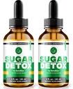 NutraRize (2 Pack) Sugar Detox tilgad, SugarDetox tilgad, 21-päevane Sugar Detox Challenge, All-Natural Vedel Puhastus algajatele, Premium Blood Formula Gotas Reviews (60 Servings)