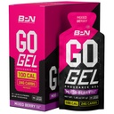 BPN Go Gel Endurance, 24 g süsivesikuid ja 100 kalorit pakendi kohta, Vegan + gluteenivaba jooksugeel, 10 ühekordselt kasutatavat pakendit, segatud marja