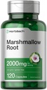 Horbäach Marshmallow Juurkapslid | 2000mg | 120 Count | Non-GMO & Gluteenivaba | Traditsiooniline ürdiekstrakt