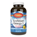 Carlson - EcoSmart Omega-3, 1000 mg Omega-3s, jätkusuutlik allikas, südame tervis, ajufunktsioon ja nägemise tugi, sidrun, 180 Softgels