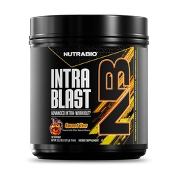 NutraBio Intra Blast Bcaa pulber Aminohappe lisand, elektrolüüt ja hüdraatumine Blend, Intra, Pre Workout & Lihaste taastamine, 20 g Ea Aminohapped Pulber, 5 g Glutamiin- magus tee, 30 serveerimine