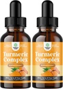 Orgaaniline kurkum Vedel tilgad täiskasvanutele - Vedel kurkumiini Black Pepper Kaneel ja Ingver liigeste Seedimine Immuunsus ja rohkem orgaaniline täiendus Kontsentraat (2oz) (2)