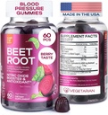 Beet Chews kõrge vererõhk - Beet Root Gummies valmistatud USA Tart Cherry - lämmastikoksiidi toidulisandeid energia ja südame tervise - Vegan, puudub GMO, pektiini baasil - naistele ja meestele, 60 Tcs
