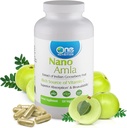 One Planet Nutrition Nano Amla 500 mg Veggie kapslid (120 Servings), Amla Fruit Extract, kõrge C-vitamiini kollageeni tootmise ja immuunsüsteemi tugi, Non-GMO, Vegan, Gluteenivaba