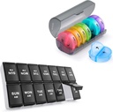 2 Pack Weekly Pill Korraldaja 7 päeva 2 korda päevas, Sukuos Suur Päevane Pillid / Vitamiin / Kalaõli / Toidulisandid, BPA tasuta Pillid Juhul, Lihtne puhastada
