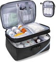 Trunab Meditsiin Ladustamine Kott Kombineeritud Lukk, Lukustatav Pill Pudel Korraldaja, Reisi Meditsiin Kanda Kast Meditsiin Karp, Retsept, Vitamiinid, Toidulisandid Või Meditsiinilised Tarned