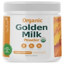 Orgaaniline kuldpiimapulber vitamiinidega D3 & K2, kurkum, ingver, kurkumiin, kaneel, KSM66 ashwagandha, püha basiilik ja looduslikud prebiootikumid – maitsev magustamata kurkumidee Latte- 30 serveerimist