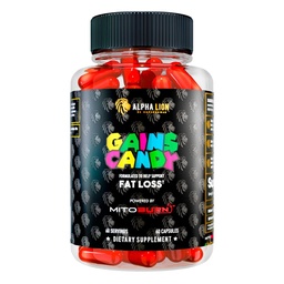 ALPHA LION Kasvud Candy, täiendus pillid, mis toetavad kaalulangus, isu vähendav, Keto-dieet Sõbralik, vähendada keha rasva, uuendada energia ja treeningu jõudlust, 60 kapslit (MitoBurn®)
