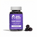 Baby Blues Berry Boost emadele, immuunsus Elderberry Gummies Immune Support Supplement koos C-vitamiini ja tsink täiskasvanutele, Non-GMO Immuunsüsteemi Vitamiinid Booster Vegan Gluteenivaba Gummies, 60 tk