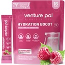 Venture Pal Sugar Free Electrolyte Powder Packets - Vedel igapäevane IV joogisegu kiireks hüdreerimiseks ja osapoolte taastamiseks | 5 vitamiini ja 7 elektrolüüti | Keto sõbralik | Mitte-GMO | sertifitseeritud vegan | 16 pulka