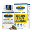 BellyFlush - õrn Colon & Gut Cleanse Supplement piimaohakas & Bentonite savi - toetab kõhukinnisust, Debloat, seedetrakti detox & Flushing - 60 kapslit