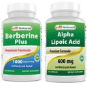 Parimad looduslikud Berberine Plus 1000mg & Alpha Lipoic Acid 600 mg