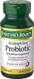 Acidophilus Suurus 100s Looduse Bounty Acidophilus Probiootilised tabletid 100 Count