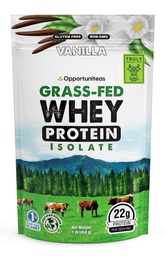 Opportuniteas Grass Fed Vanilla Vadakuvalk Isolaatpulber - 22 g valgupulber ilma kunstlike magusaineteta, hormoonivabad lehmad, Non GMO - 1lb