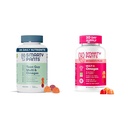 SmartyPants Naiste ja Teen Guy Multivitamiin Gummies Bundle: Omega 3 (DHA / EPA), Metüülfolaat, CoQ10, D3-vitamiin, C-vitamiin B12, B6, A-vitamiin, K & tsink, Gluteenivaba (30 päeva pakkumine)