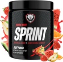 6AM Run Sprint - Pre Workout Pulber Instant Energy Boost for Cardio and Focus - No Jitters, High Energy Conditioning Formula - All Natural, Keto, Vegan (Fruit Punch, Full Bottle)