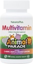 NaturesPlus Animal Parade Laste näritav multivitamiin - 180 loomakujulist tabletti, pakend 3 - looduslikud sorteeritud maitsed - vegan, gluteenivaba - 270 kokku