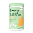 Bloom Toitumine Superfood Rohelised Pulber, seedeensüümid probiootikumide ja prebiootikumidega, soolestiku tervis, Bloating Relief naistele, Chlorella, Green Juice Mix peedi juure pulbriga, 25 SVG, Mango
